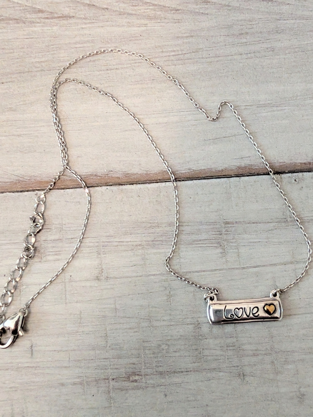 Brighton Micro Minis "Love Is The Answer" Bar Necklace